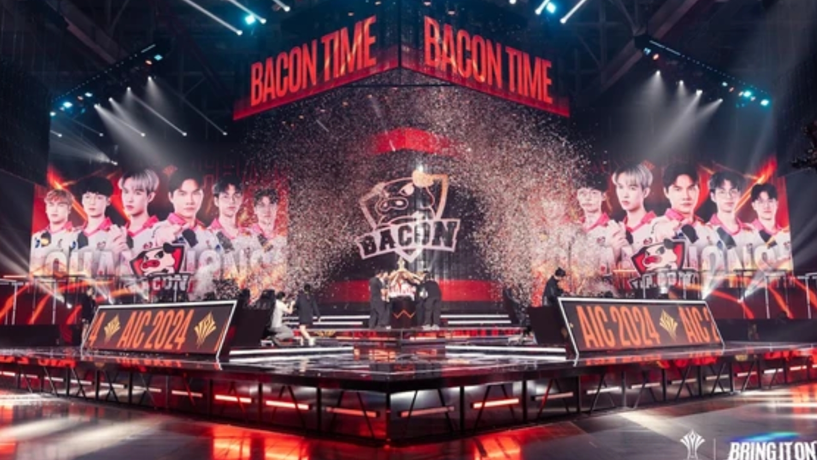 Melody Productionworx thiết kế và thi công gian hàng triển lãm cho thương hiệu Garena sự kiện AIC 2024 FINAL tại TTTL SECC, Quận 7